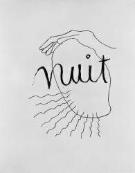 Alphabet pour adulte : Nuit (Man Ray) - Muzeo.com