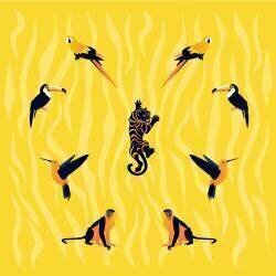 Animaux-jaune-noir (Claire Huntley) - Muzeo.com