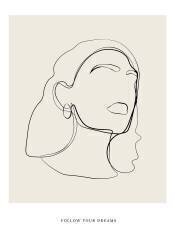 Art linéaire minimaliste (Anastasiya) - Muzeo.com