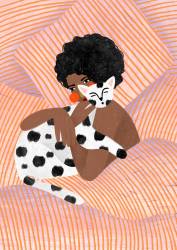 Calins douillet avec le chat (Bea Muller) - Muzeo.com