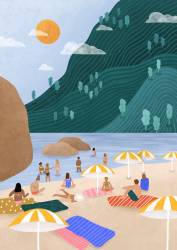 Détente sur une plage de montagne (Bea Muller) - Muzeo.com