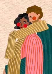 Etreinte à deux (Bea Muller) - Muzeo.com