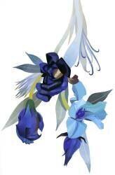 Flower drawn with blue tone (Hiroyuki Izutsu) - Muzeo.com
