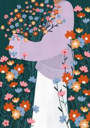 La femme aux fleurs (Bea Muller) - Muzeo.com