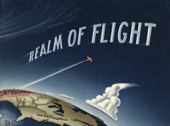 Plane Flying Over America (anonyme) - Muzeo.com
