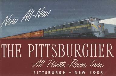Publicité pour la compagnie ferroviaire de Pennsylvanie 