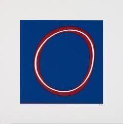 Red Circle on Blue (Alex Dunn) - Muzeo.com