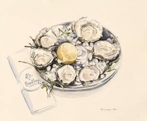 Une assiette d'huîtres (Alison Cooper) - Muzeo.com