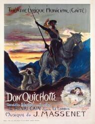 Affiche de la première représentation de la comédie-héroïque a l’opéra de Monte-Carlo (Georges Antoine Rochegrosse) - Muzeo.com