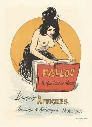 Affiche pour le magasin de livres et d'imprimés Fallou à Paris (Auguste Roedel) - Muzeo.com