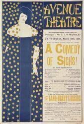 Affiche publicitaire «Une comédie de soupirs» (Aubrey Beardsley) - Muzeo.com