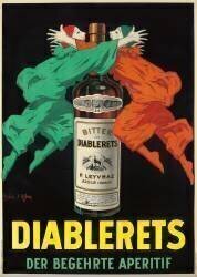 Affiche publicitaire pour l'apéritif Diablerets (Jean D'Ylen) - Muzeo.com