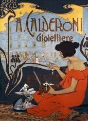 Affiche publicitaire pour les bijoutiers Calderoni à Milan (Adolfo Hohenstein) - Muzeo.com