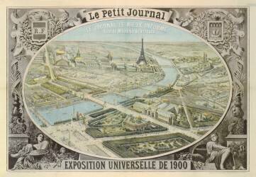 Affiche publiée par 'Le Petit Journal' pour faire la publicité de l'Exposition Universelle de Paris (Ecole Française) - Muzeo.com