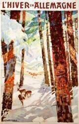 Allemagne, paysage d'hiver (Werner von Axster-Heudtllass) - Muzeo.com