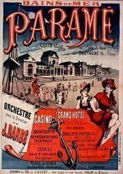 Bains de mer Paramé, baie de St Malo... Casino, Grand Hôtel... Chemins de fer de l'Ouest... (Jonchère J.) - Muzeo.com