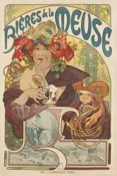Bières de la Meuse (Alfons Mucha) - Muzeo.com