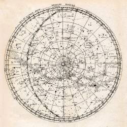 Carte du ciel, hémisphère boréal (Camille Flammarion) - Muzeo.com