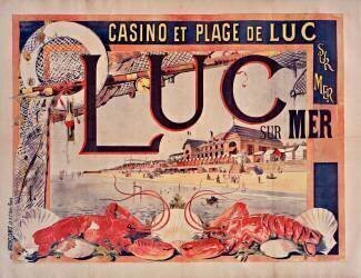 Casino et plage de Luc sur Mer. Luc Sur Mer. (anonyme) - Muzeo.com