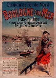 Chemin de fer du Nord : Boulogne sur Mer (Jules Chéret) - Muzeo.com