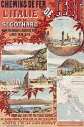 Chemins de Fer de l'Est, l'Italie par le St Gothard... (Eugène Victor Bourgeois) - Muzeo.com
