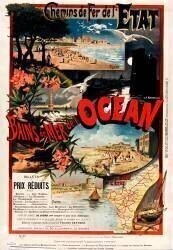 Chemins de fer de l'État. Bains de mer de l'Océan (Verdoux Ducourtioux & Huillard) - Muzeo.com