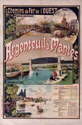 Chemins de fer de l'Ouest. Argenteuil à Mantes (Gustave Fraipont) - Muzeo.com