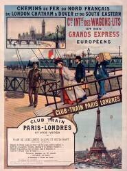Chemins de fer du Nord français : Club train Paris-Londres et vice-versa (anonyme) - Muzeo.com