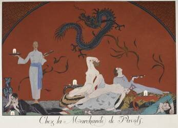 Chez la Marchande de Pasots (George Barbier) - Muzeo.com