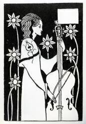 Dame au violoncelle (Aubrey Beardsley) - Muzeo.com