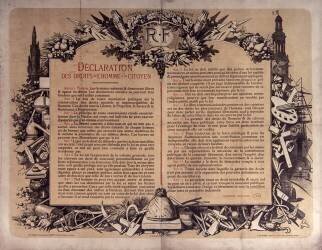 Déclaration des Droits de l'Homme et du Citoyen (Jules Chéret) - Muzeo.com