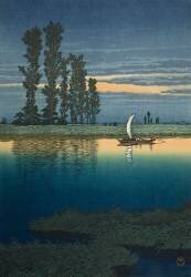 Dusk at Ushibori (Hasui Kawase) - Muzeo.com