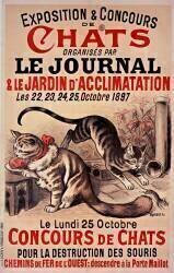 Exposition & Concours de chats organisés parLe Journal & le Jardin d'Acclimatation... Octobre 1897. Le Lundi 25 Octobre, Concours dechats... (Roedel) - Muzeo.com