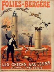 Folies Bergère : Les Chiens sauteurs (anonyme) - Muzeo.com