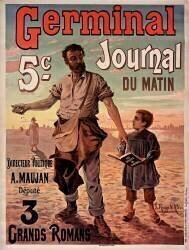Germinal, journal du matin. 5c. Directeur politique A. Maujan député. : 3 grands romans (Hugo d'Alesi) - Muzeo.com