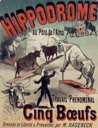 Hippodrome au pont de l'Alma (Jules Chéret) - Muzeo.com