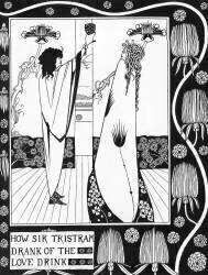 How Sir Tristan Drank of the Love Drink (Aubrey Beardsley) - Muzeo.com