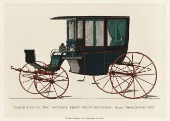Illustration d'une voiture antique noire (anonyme) - Muzeo.com