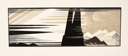 Illustration graphique tirée de Prométhée Enchaîné d'Eschyle (François-Louis Schmied) - Muzeo.com