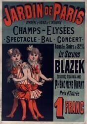 Jardin de Paris : Les Soeurs Blazek (Jules Chéret) - Muzeo.com