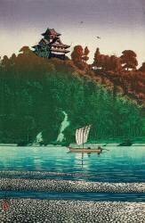 La rivière Kiso à Inuyama (Hasui Kawase) - Muzeo.com