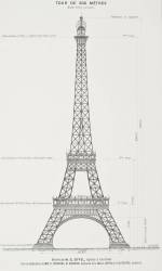 La Tour Eiffel de 300 mètres, projet coté (anonyme) - Muzeo.com