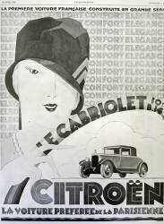 Le cabriolet B14 Citroën. L'Illustration, avril 1928 (anonyme) - Muzeo.com