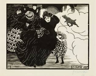 Le coup de vent (Félix Vallotton) - Muzeo.com