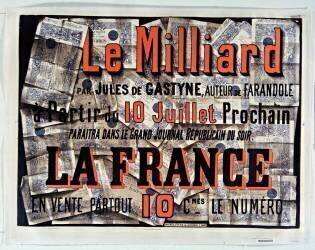 Le Milliard par Jules de Gastyne, à partir du 10 juillet dans la France (anonyme) - Muzeo.com