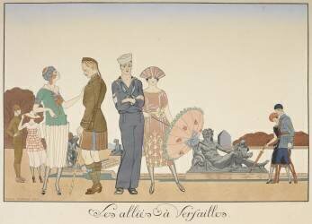 Les alliés à Versailles (George Barbier) - Muzeo.com