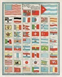 Les drapeaux de toutes les nations (anonyme) - Muzeo.com