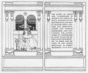 L'Histoire de Vénus et Tannhaüser (Aubrey Beardsley) - Muzeo.com