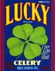 Lucky Brand Celery Fruit Crate Label (anonyme) - Muzeo.com
