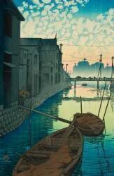 Matin sur le quai de Daikon (Hasui Kawase) - Muzeo.com